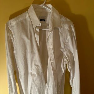 Men’s Versace collection white button down shirt size 16.5